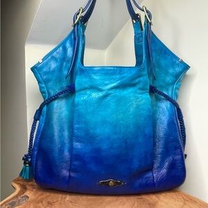 Elliot Lucca custom dyed leather shoulder bag